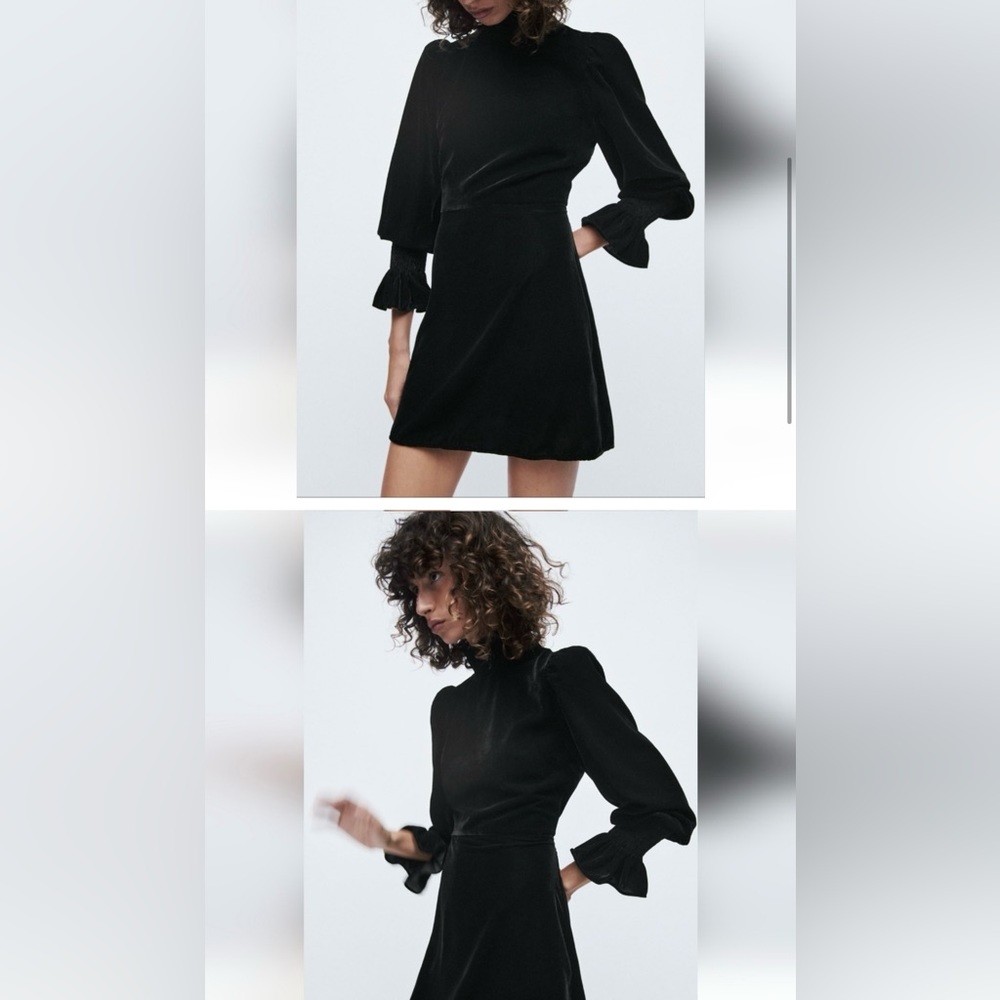 Zara velvet mini dress- NWT size small